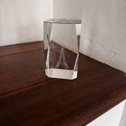 Eiffel Tower Glass Paperweight 