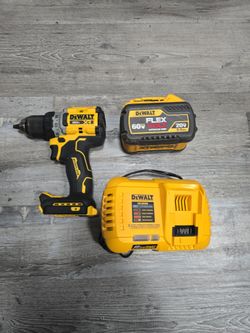 DEWALT 60V FLEXVOLT 9AH ,FAST CHARGER AND 1 DRILL
