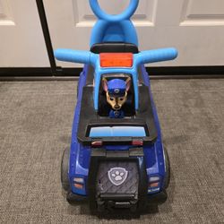 Paw patrol ride on or pushing toddler toy - with lights and sounds - chase