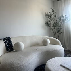 Curve Couch And Ottoman