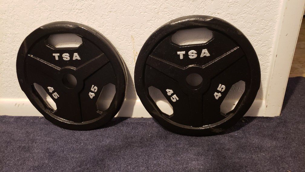 Olympic Weight Set | 45 Pound Plates