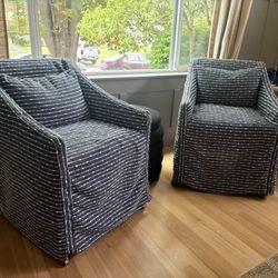 Pair Of Slipcover Chairs