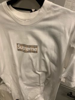 Supreme Burberry shirt l xl
