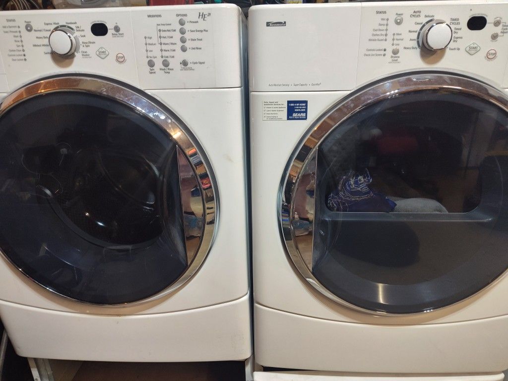 Kenmore HE 2 Washer And Dryer/White