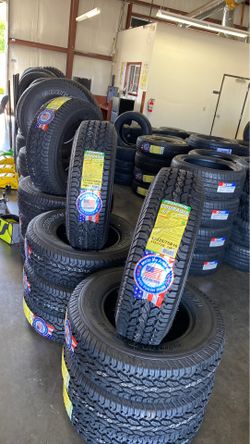 Sale on all size tire and every brand. New open.