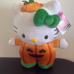 Hello Kittye 2025 Halloween Fall  collection Pumpkin Greeter CVS Exclusive New With Tags 18”
