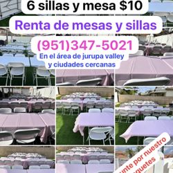 Mesas Y Sillas Para Fiestas