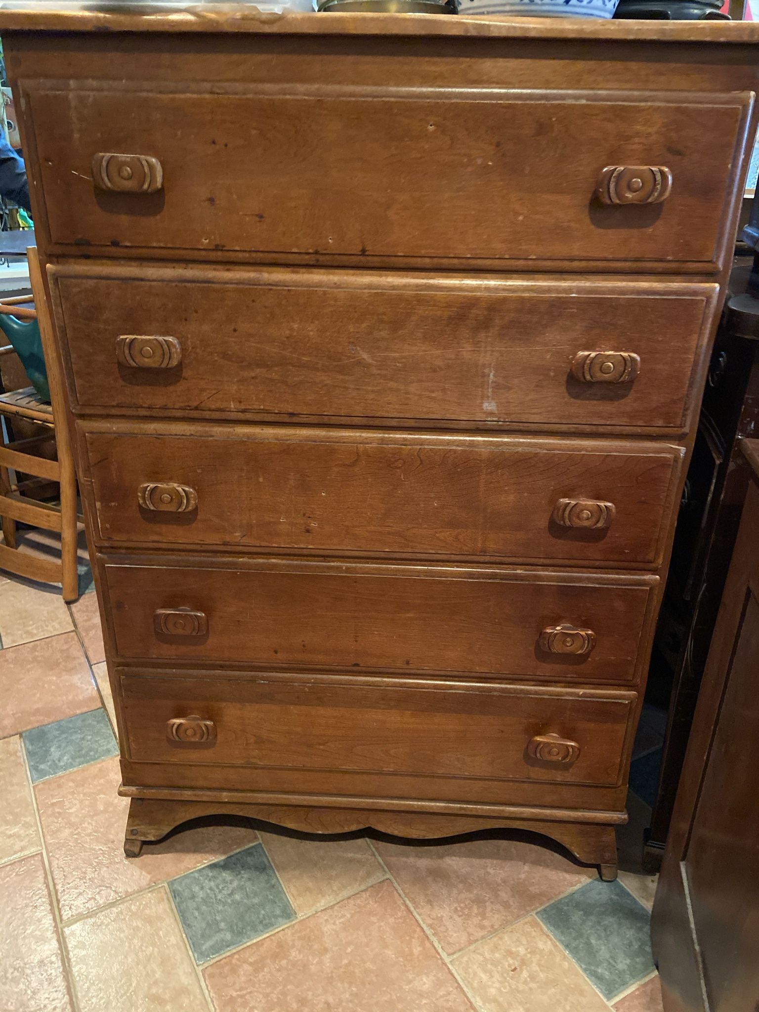 Beautiful James Henderson Solid Wood Vintage Chest