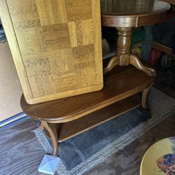 Three Oak Tables Hundred Dollars For All