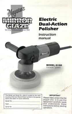 Meguiars Electric Dual-Action Polisher.