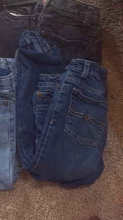 Dark Wash Blue Denim Jeans