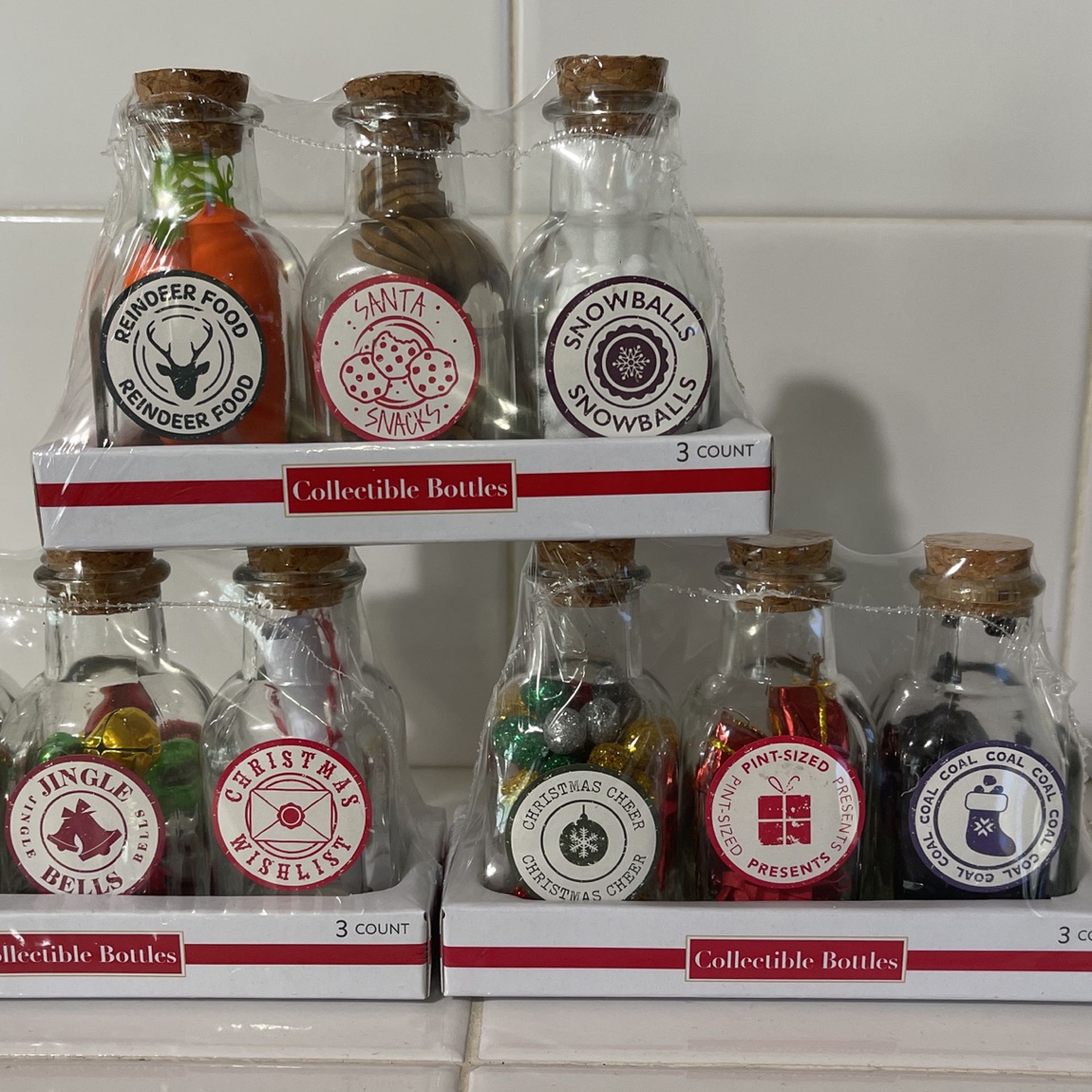 Target Bullseye Holiday Collectible Bottles 