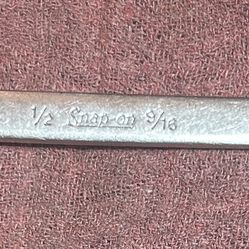 Snap On 1/2, 9/16 Combo Box Wrench