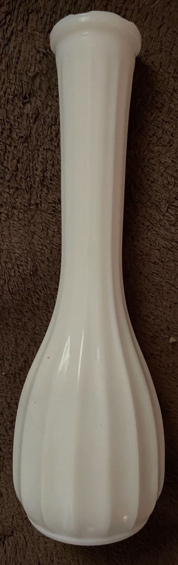 Vintage Milk Glass Vase CLG Co. 8.5” Tall
