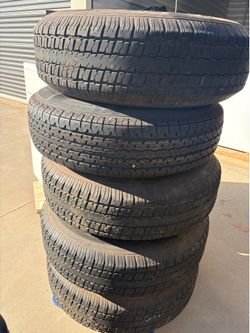 5 Trailer tires and rims