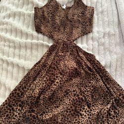 aerie cheetah dress