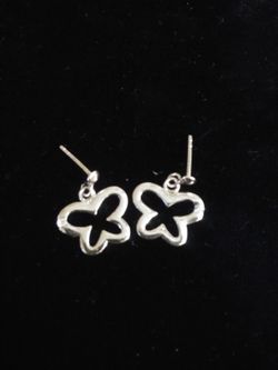 925 Butterfly Earrings