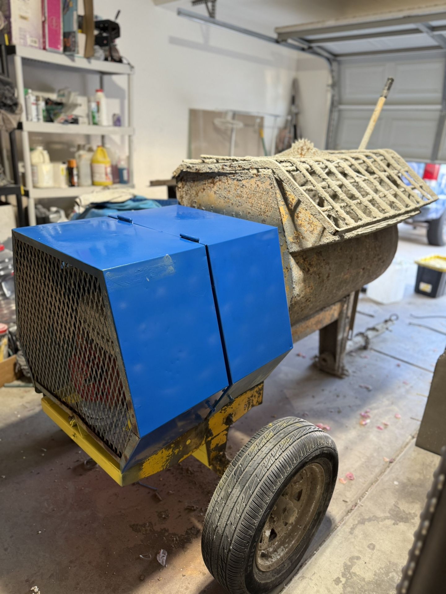 Stone Mortar Mixer W Honda Gx240 Engine 