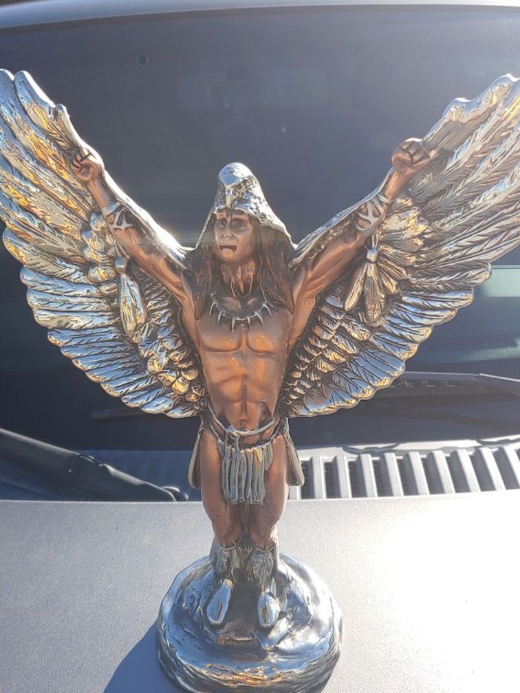 Aztec Warrior Art Sculpture Costed $1,400 New !