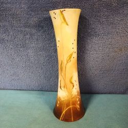 Antique Art Nouveau Style Floral Hand Painted Vase