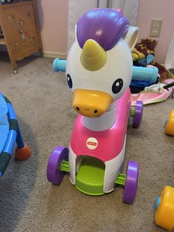 Toddler Girls Ride On Unicorn