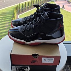 Ends Jordan Retro 11 Bred Sz 11 OG Box