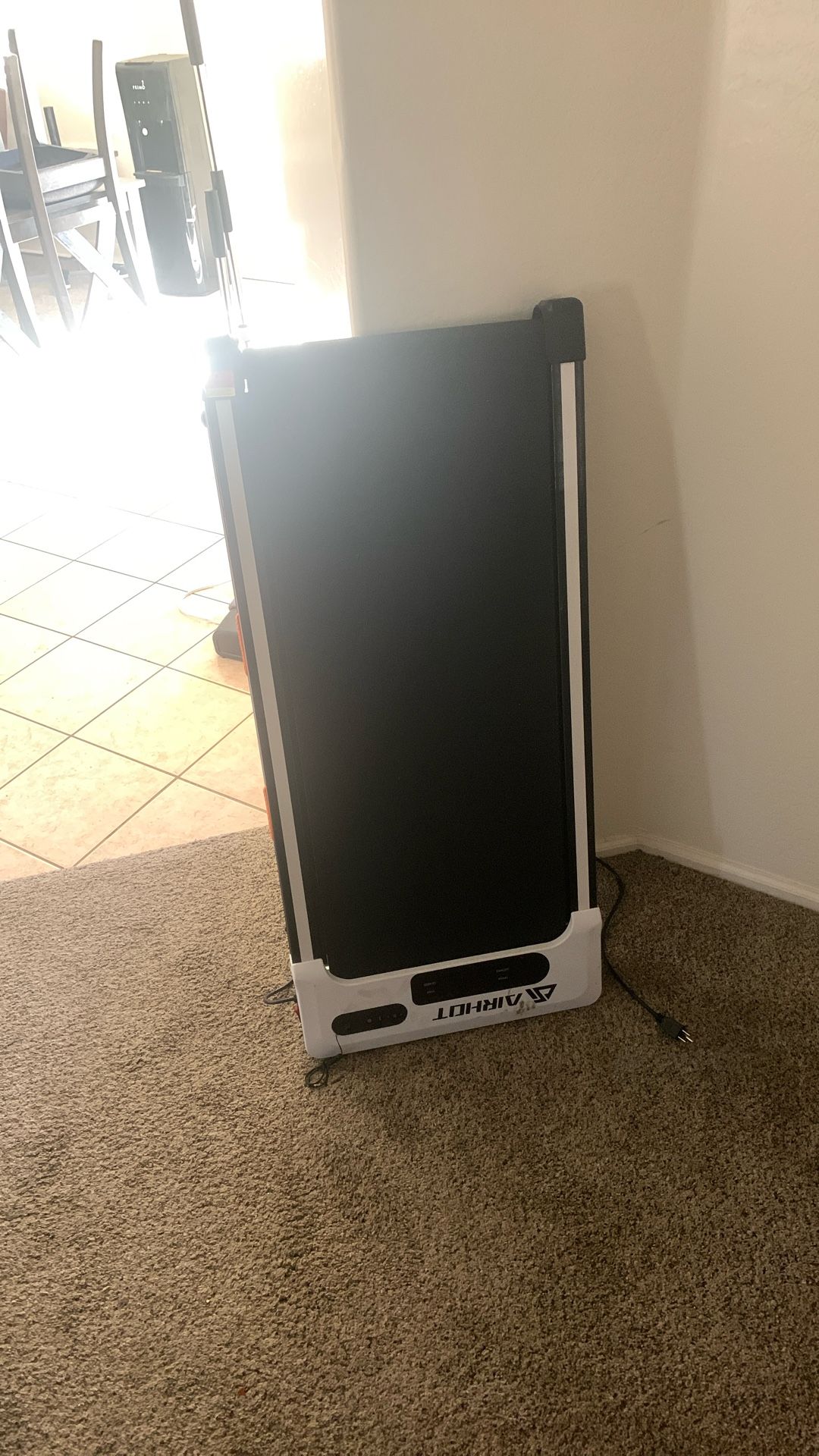 Treadmill And A Sitting Down exercise equipment