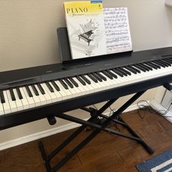 “Casio Privia PX digital piano 88 weighted keys with stand and pedal”