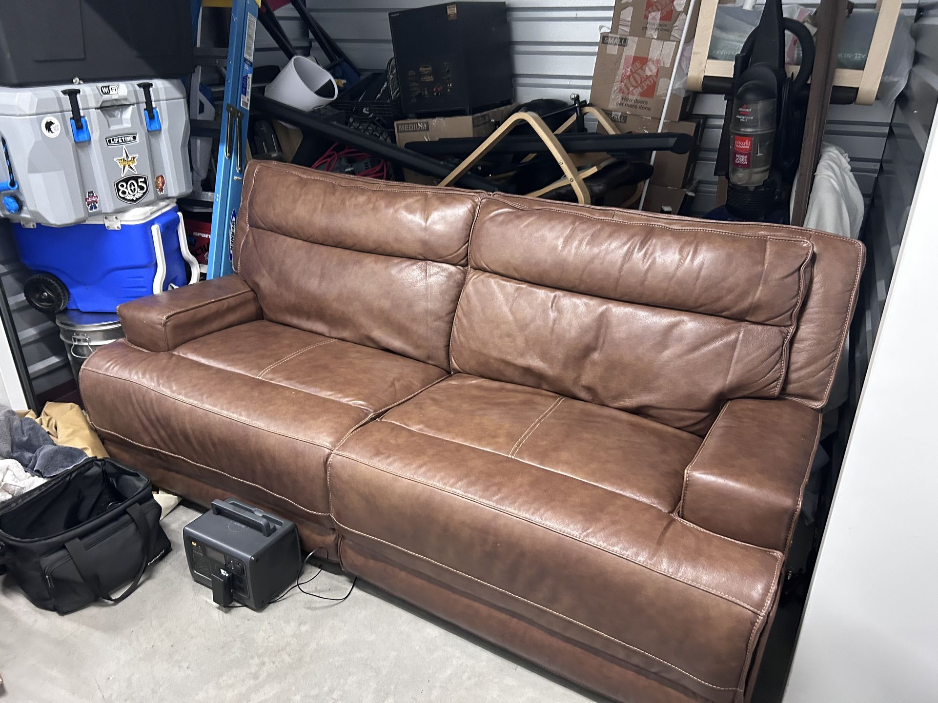 Brown Leather Couch Great Condition