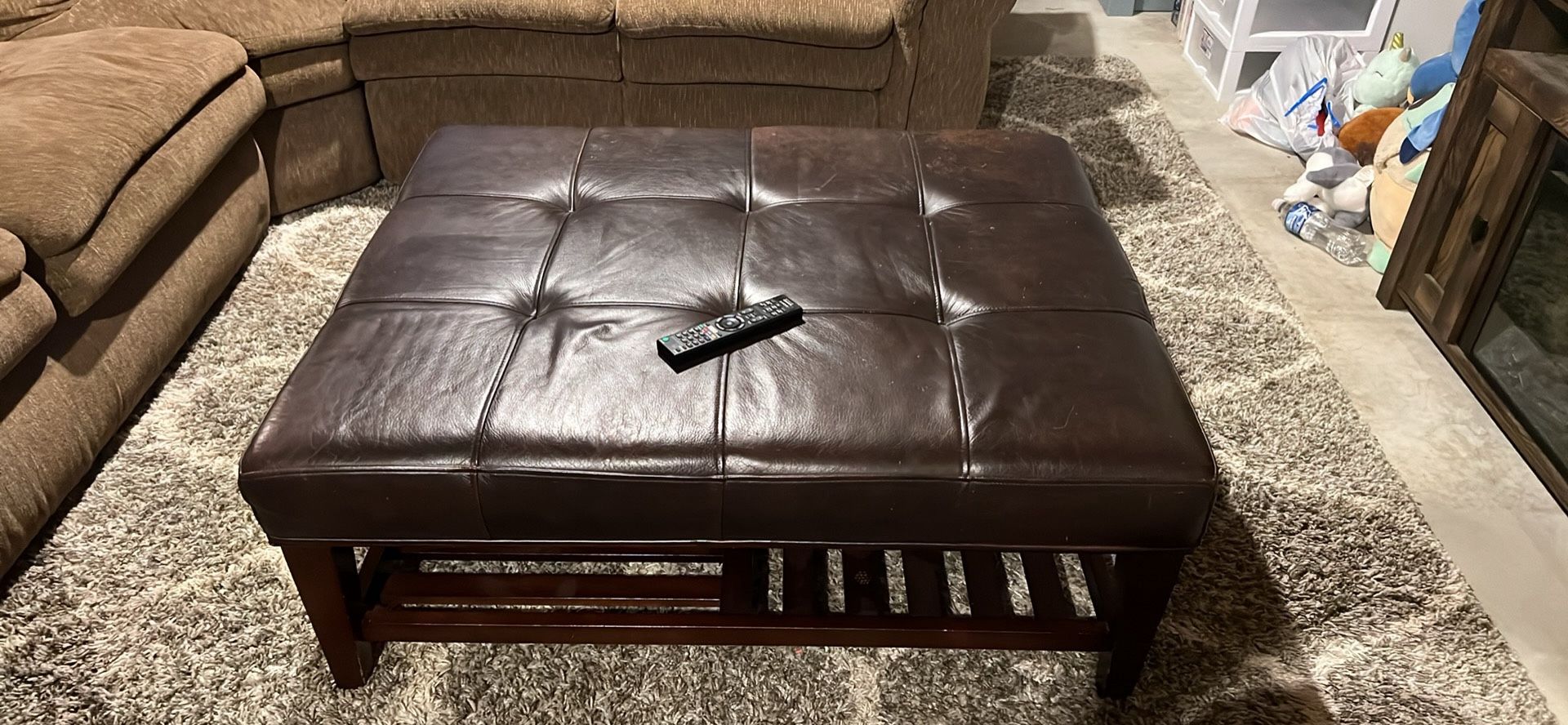 Leather Coffee Table / Ottoman