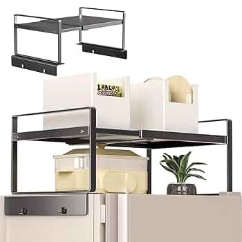 Adjustable Refrigerator/Washer Top Storage Rack