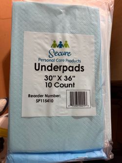 240 pcs Secure Personal Care Underpads 30x36