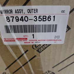 TOYOTA 4RUNNER LEFT SIDE MIRROR! OEM AND NEW