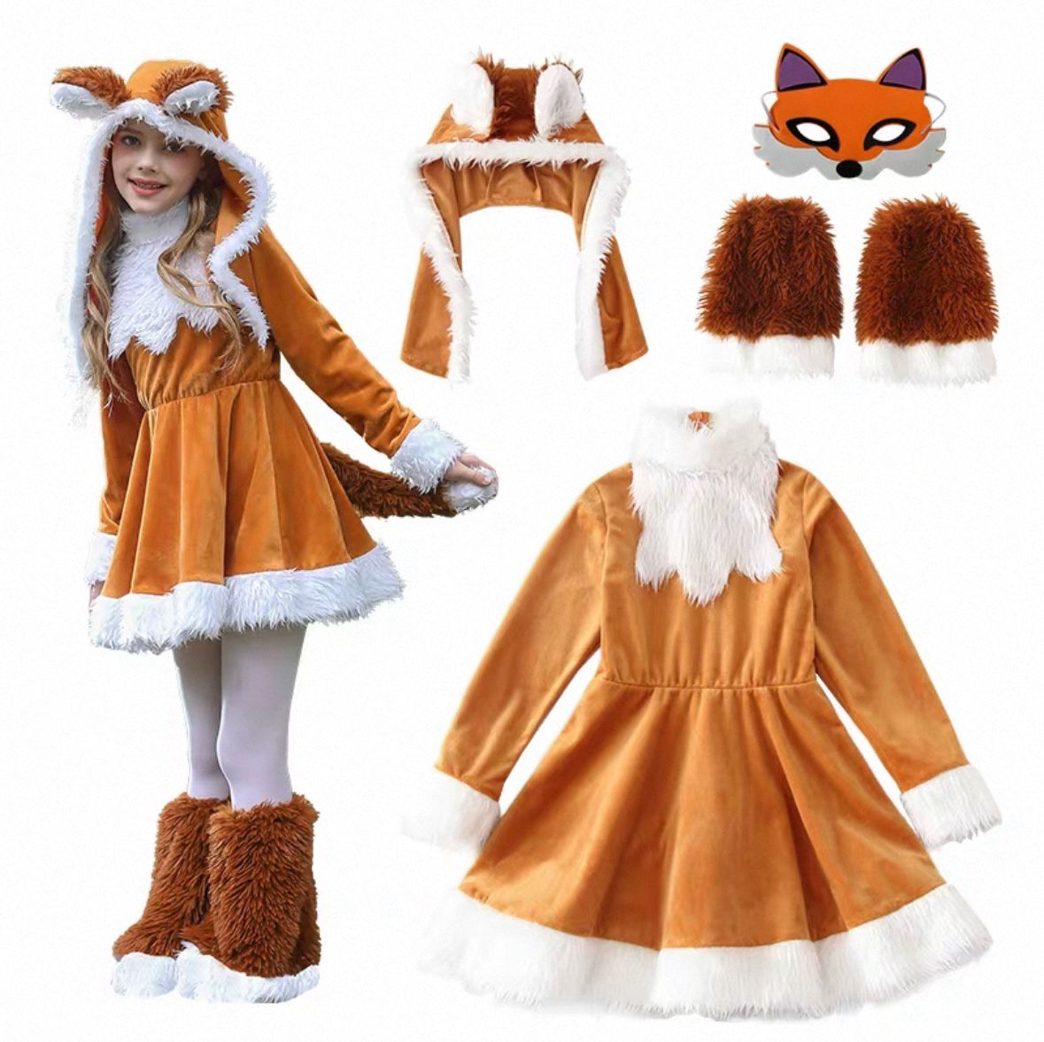 Girl Fox Halloween custom (size 150cm)