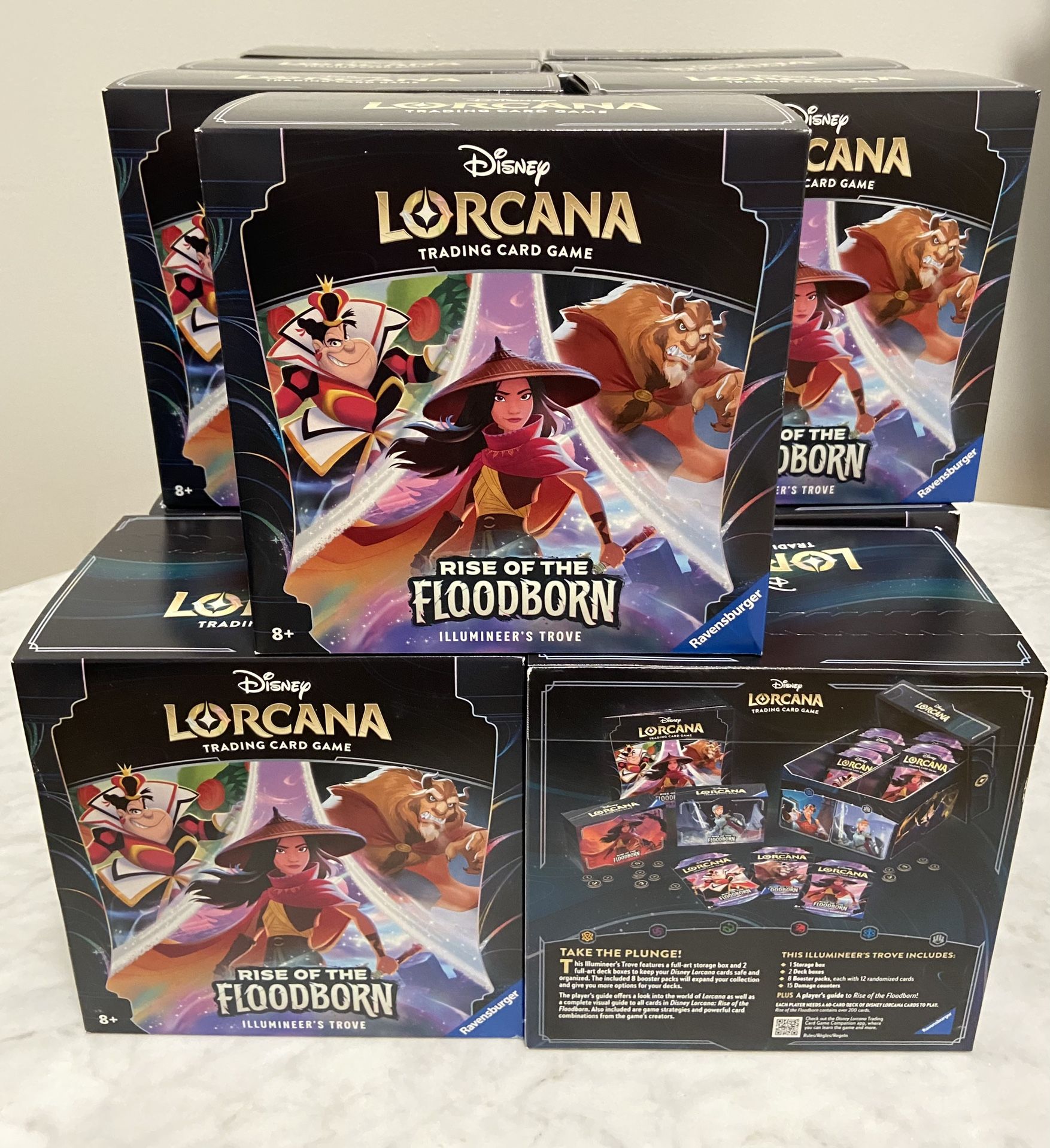 Disney Lorcana Rise Of The Floodborn Illumineer’s Trove Trading Card Game Box Ravensburger