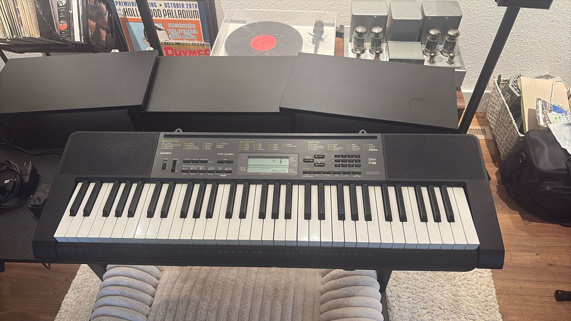 Casio Keyboard And Electric Desk