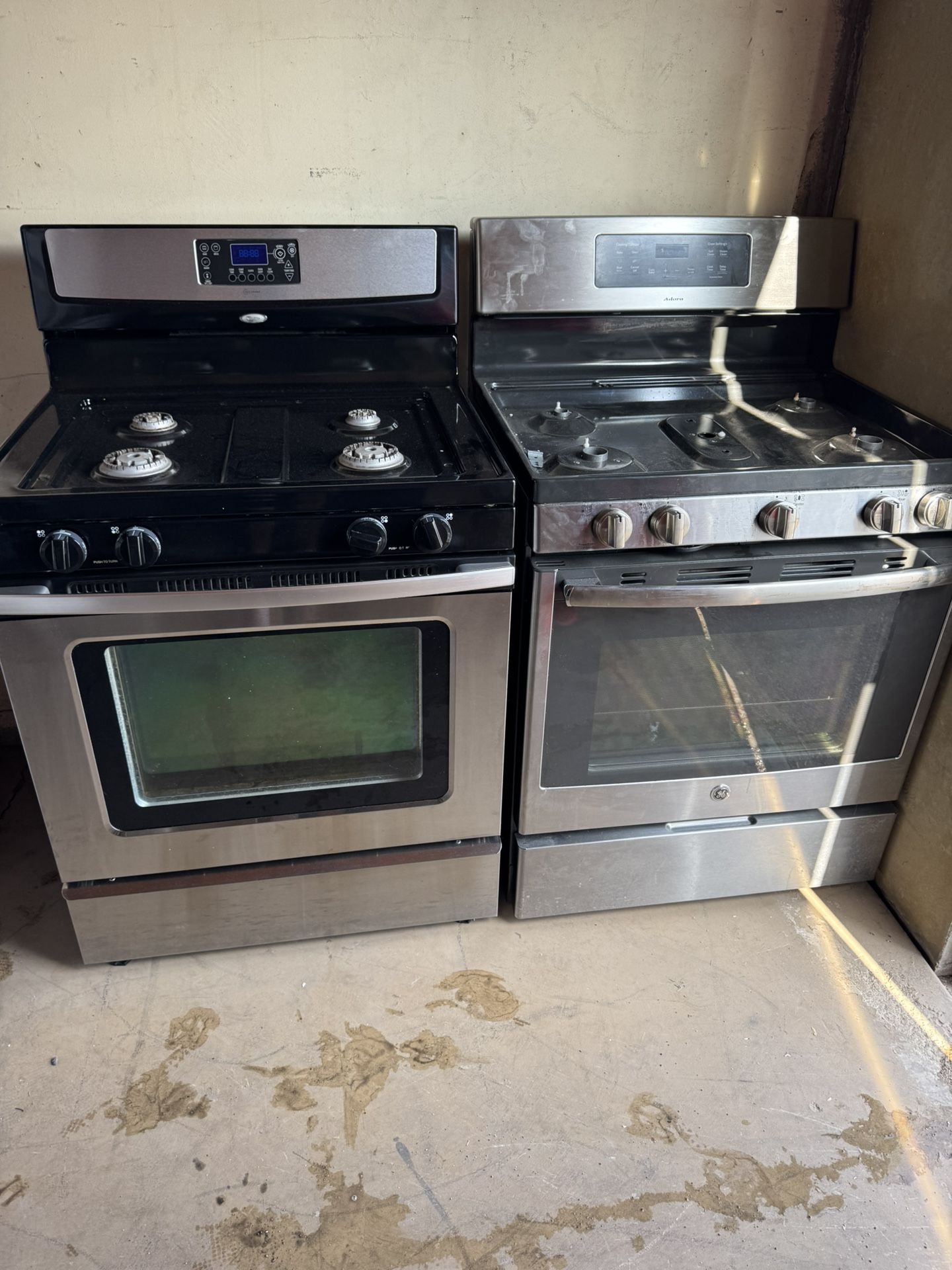 Whirl Pool Range and GE Adora Range