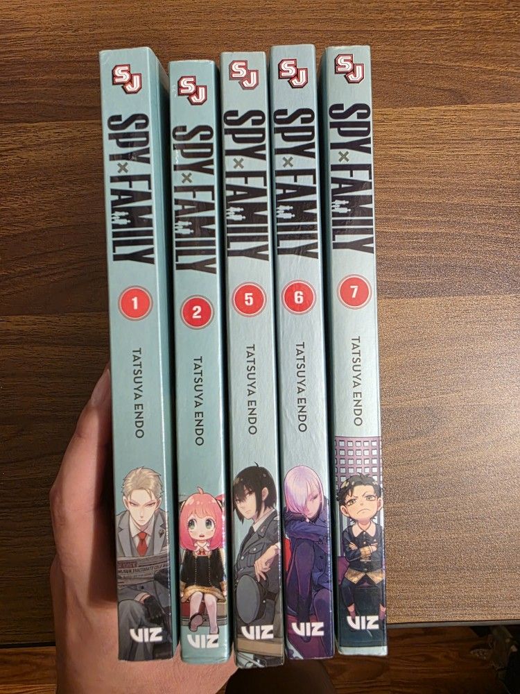 Spy Family Manga Set 1,2,5,6,7