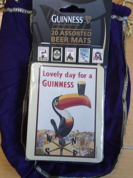 Guinness Beer Mats 20 Count