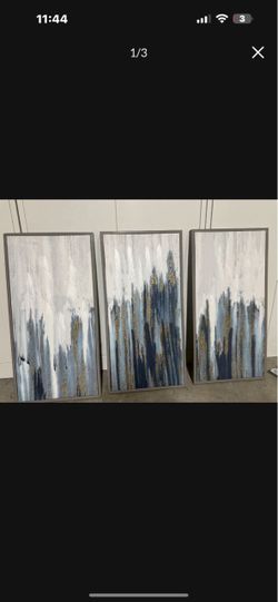 Abstract Canvas Wall Art Set of 3