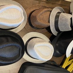 Panama Straw Fedora Hat Havana Style