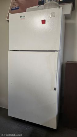 Whirlpool White Top-Freezer Refrigerator $120