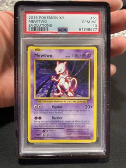 2016 Mewtwo Evolutions XY PSA 10