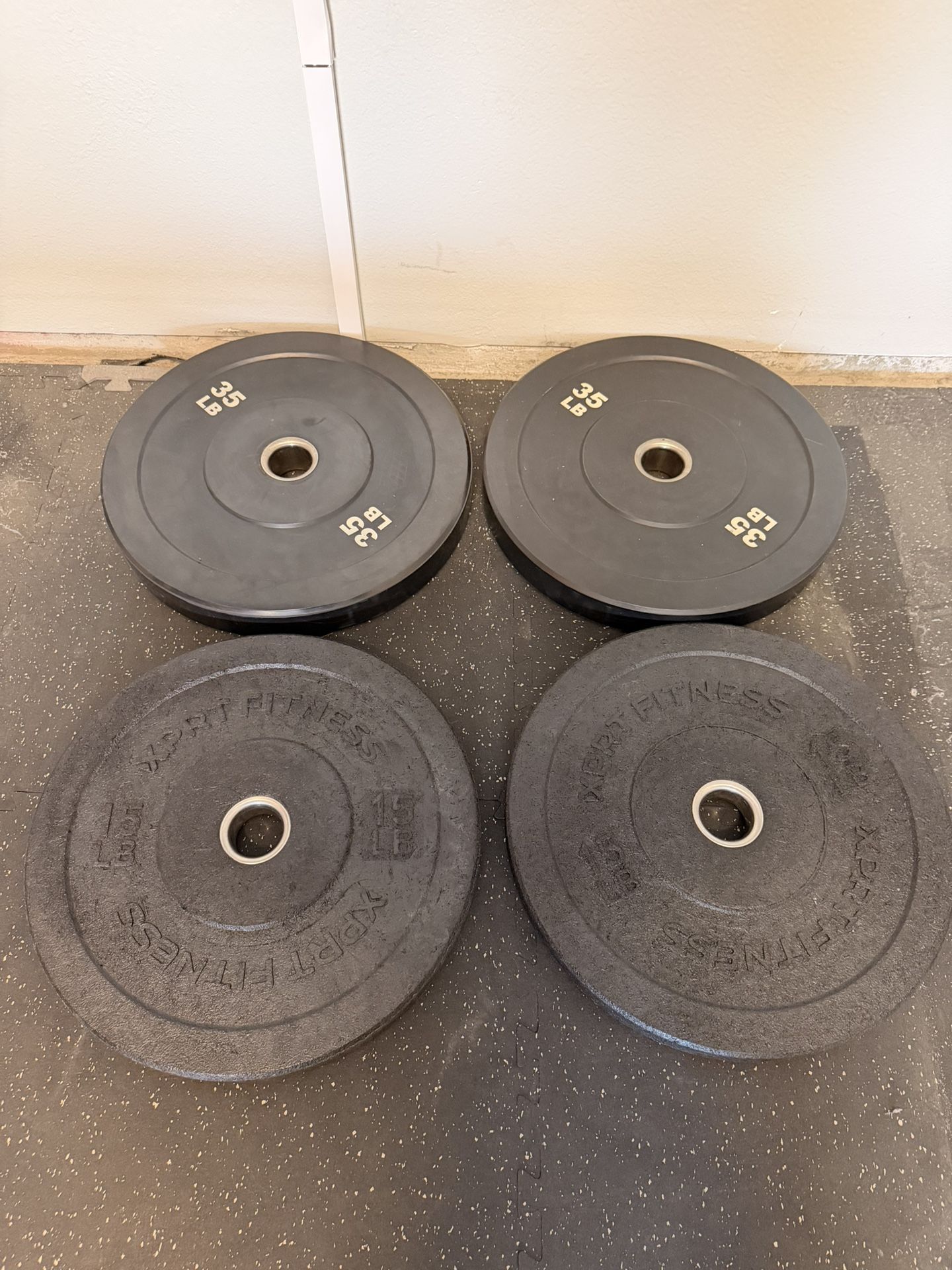Bumper Weight Plates 35 Lbs And 15 Lbs Home Gym
