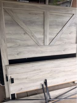 Farm style Bed Frame and Box Spring