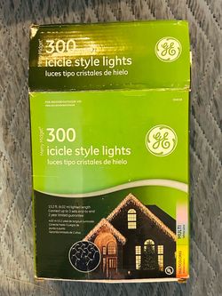 GE Merry Midget 300 Icicle Style Christmas Lights