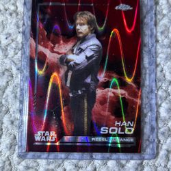 Topps Chrome Red Wave Han Solo 