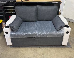 Loveseat Sleeper Sofa with USB Port