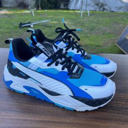 PUMA MENS BLUE SHOE RS-TRCK SUPER 391655 02 Size 9.5