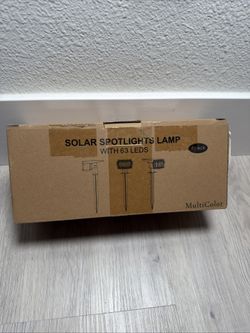 Solar Spot Lights Outdoor, multi color Modes RGB IP65, 63 LED Spotlights